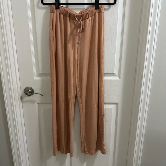 Amuse Society Pants - 💥Amuse Society Rayon Spandex Wide Leg Lounge Pants Women’s Small peach color